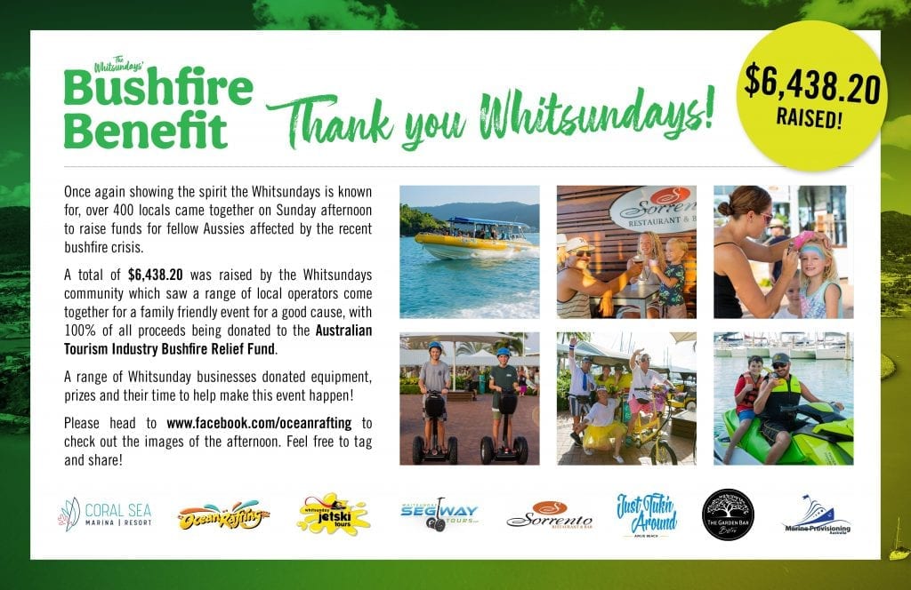 whitsundays' bushfire benefit